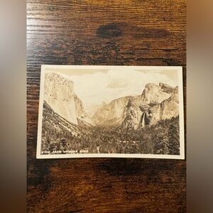 Vintage RPPC Yosemite National Park View From Wawona Road Postcard